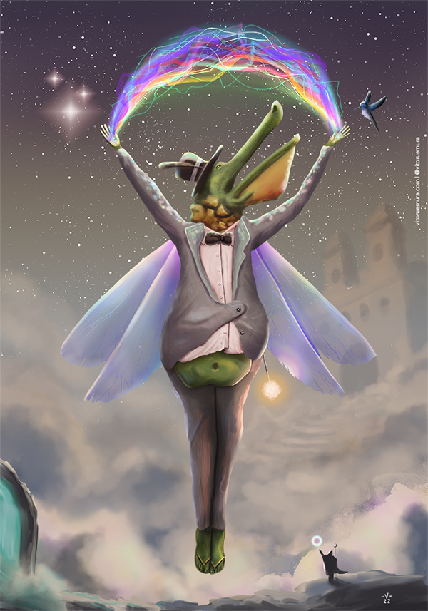 A grande fada jacaré acaba de chegar